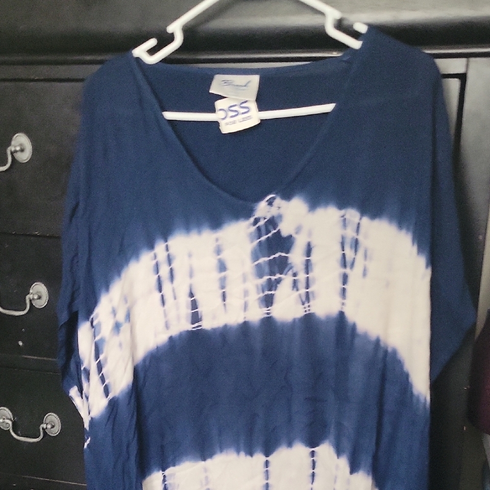 Beach By Exist Navy and White Cover-up